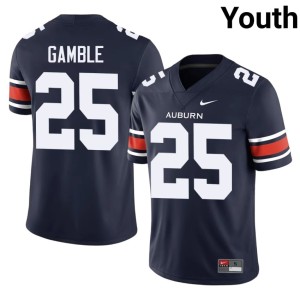 Youth Cole Gamble Tigers Navy 2026-27 #25 College Football Jerseys 833796-784