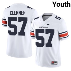 Youth White War Eagle Harrison Clemmer Limited #57 College Football Jerseys 140782-316
