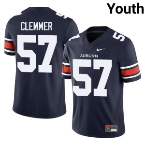 Youth Navy Harrison Clemmer University AU #57 College Football Jerseys 332598-319