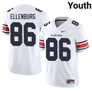 Youth #86 College Football Jack Ellenburg White Auburn Official Jersey 871040-838