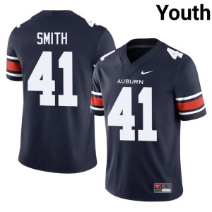 Youth College Football Jared Smith Navy #41 Auburn University Tigers Replica Jersey 386314-705