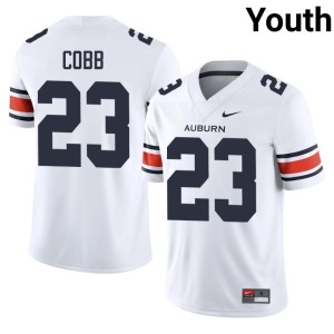 Youth AU #23 Jeremiah Cobb Player College Football White Jerseys 603740-548