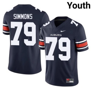 Youth Auburn War Eagles Jo Simmons #79 Alumni College Football Navy Jerseys 171121-597