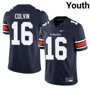 Youth Auburn University Tigers College Football Navy 2026 #16 John Colvin Jerseys 602829-974