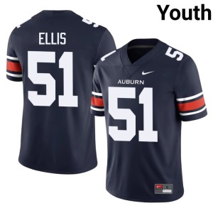 Youth War Eagle #51 Navy 2026-27 Kail Ellis College Football Jersey 189564-492