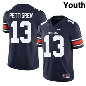 Youth Navy Kory Pettigrew Limited Auburn University #13 College Football Jersey 515927-919