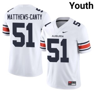 Youth Michael Matthews-Canty College Football White Alumni AU #51 Jersey 891253-527