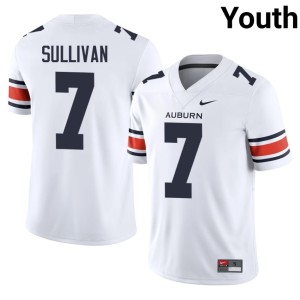 Youth Auburn College Football #7 White Pat Sullivan Limited Jersey 870121-495