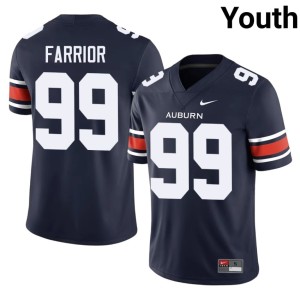 Youth Navy College Football Auburn #99 Saint Farrior Limited Jersey 170804-843