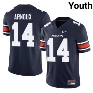 Youth College Football Shamar Arnoux Navy #14 AU Limited Jerseys 297508-332