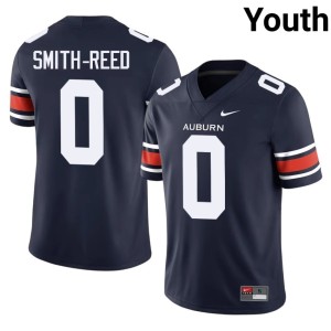 Youth Official College Football Navy Sylvester Smith-Reed #0 AU Tigers Jersey 749596-140