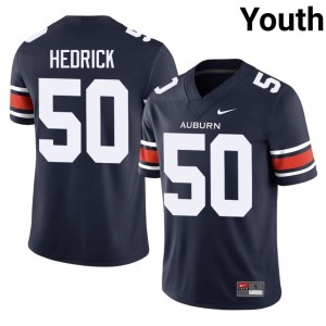 Youth 2026-27 TJ Hedrick #50 College Football Navy Auburn Jerseys 640262-758