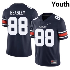 Youth Navy Auburn University Tigers College Football Terry Beasley #88 Stitched Jerseys 167727-655