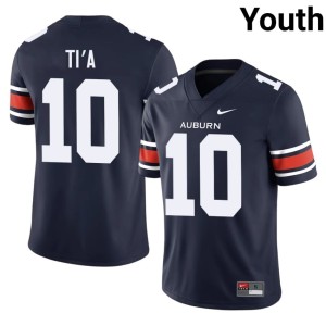 Youth College Football Navy Alumni #10 AU Tigers Tristan Ti'a Jersey 573566-350