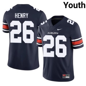 Youth College Football #26 High School Auburn War Eagles Navy Wayne Henry Jerseys 610945-674
