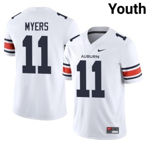 Youth Limited Auburn University College Football Will Myers White #11 Jersey 795716-897