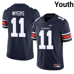 Youth College Football Official Auburn Tigers Navy Will Myers #11 Jersey 574673-305